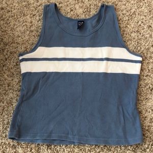 Gap | Blue and White Striped Tank
